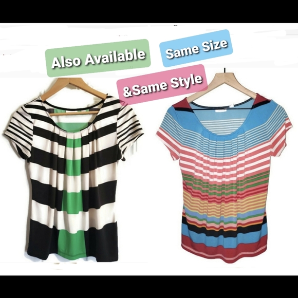 4/$25NY&CO Floral Short Sleeve Dress Blouse Sm - Picture 5 of 5